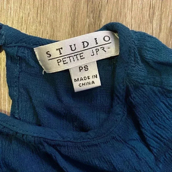 Womens Studio Blue Blouse - Petite Small - Picture 4 of 4